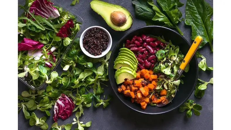 رژیم گیاهی برای لاغری شکم