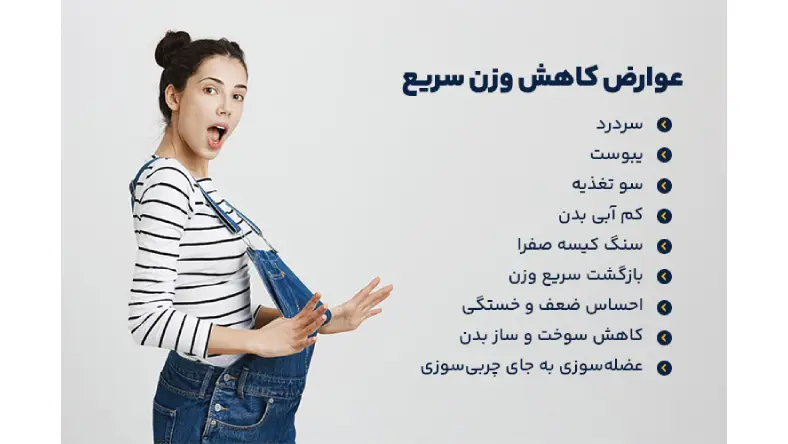کاهش وزن سریع در یک ماه