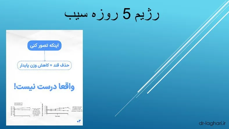 رژیم 5 روزه سیب