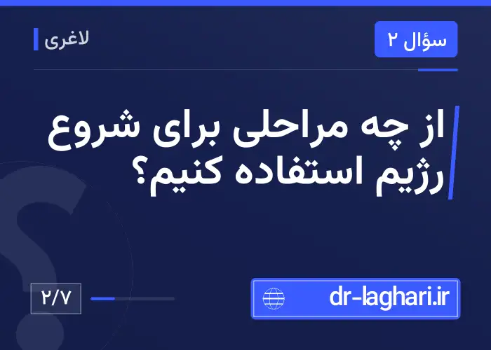از چه مراحلی برای شروع رژیم استفاده کنیم؟