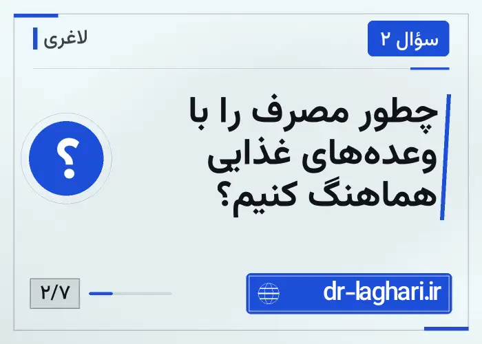 چطور مصرف را با وعده‌های غذایی هماهنگ کنیم؟