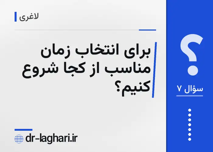 برای انتخاب زمان مناسب از کجا شروع کنیم؟