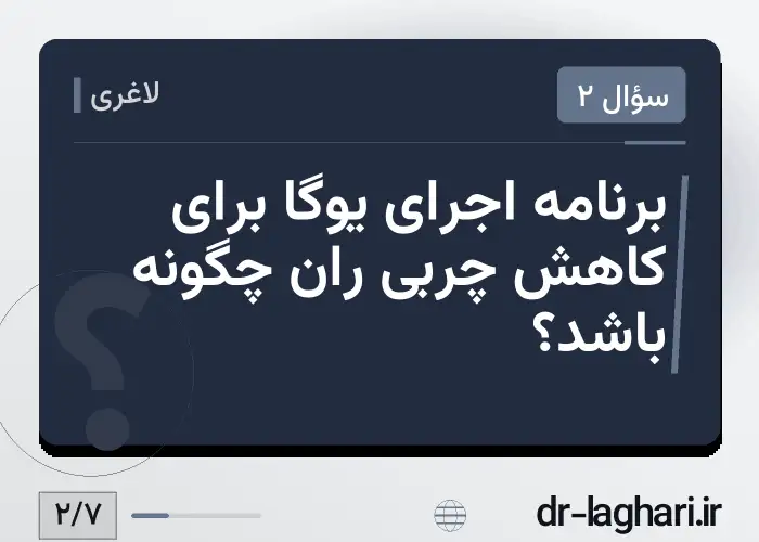 برنامه اجرای یوگا برای کاهش چربی ران چگونه باشد؟