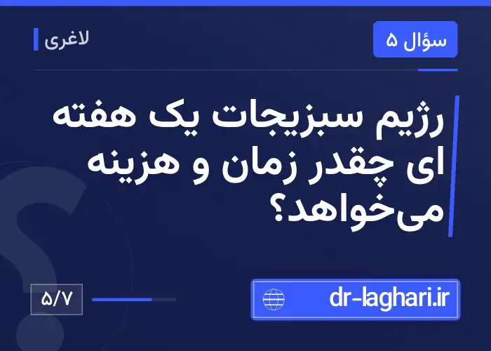 رژیم سبزیجات یک هفته ای چقدر زمان و هزینه می‌خواهد؟