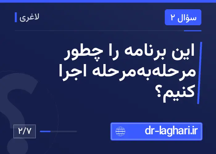 این برنامه را چطور مرحله‌به‌مرحله اجرا کنیم؟