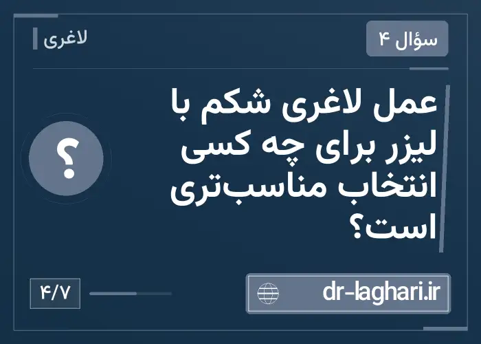 عمل لاغری شکم با لیزر برای چه کسی انتخاب مناسب‌تری است؟