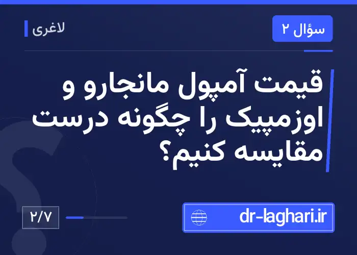 قیمت آمپول مانجارو و اوزمپیک را چگونه درست مقایسه کنیم؟