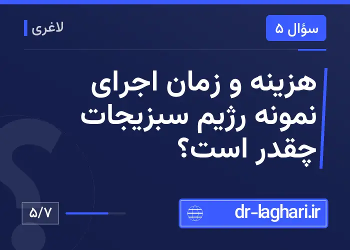 هزینه و زمان اجرای نمونه رژیم سبزیجات چقدر است؟