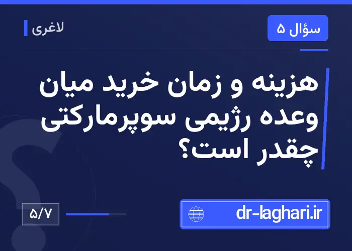 هزینه و زمان خرید میان وعده رژیمی سوپرمارکتی چقدر است؟
