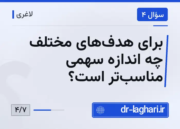 برای هدف‌های مختلف چه اندازه سهمی مناسب‌تر است؟